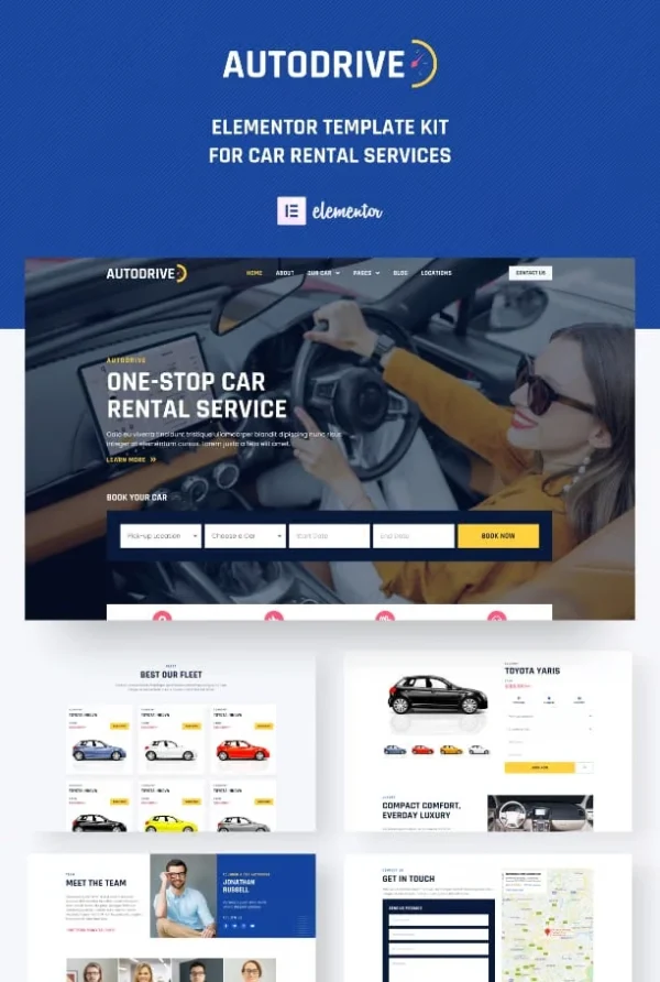 Autodrive - Car Rental & Dealer Elementor Template Kit - Image 2