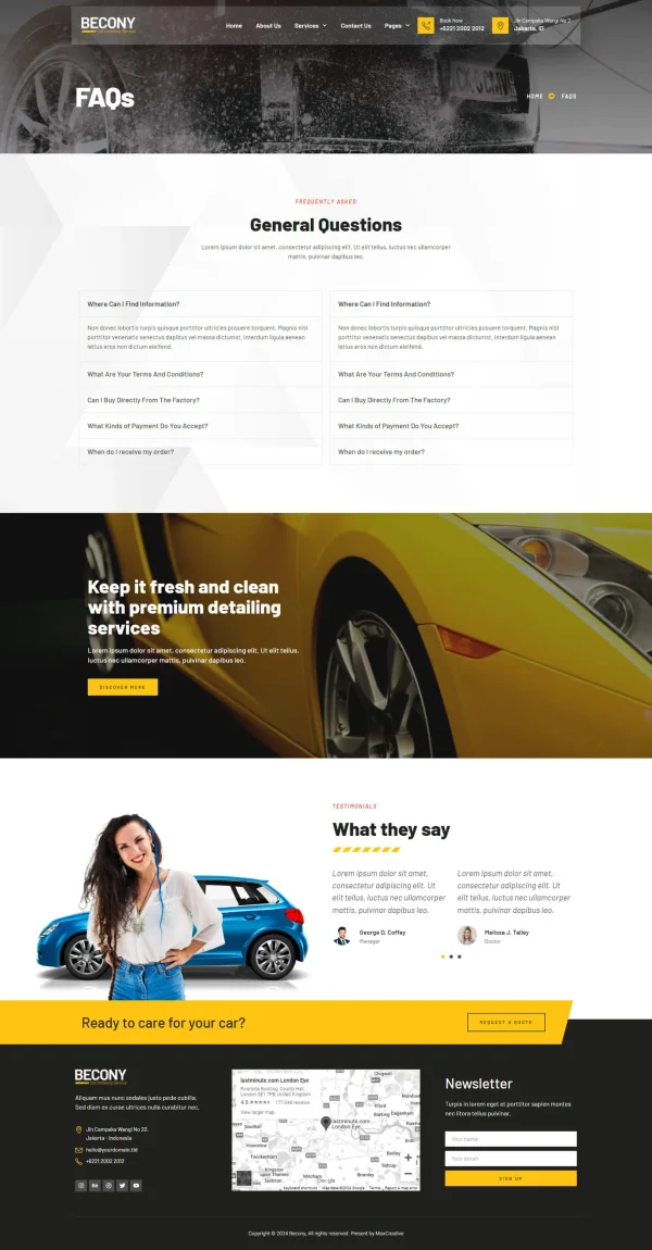 Becony - Car Detailing Services & Car Repair Elementor Template Kit - Image 6