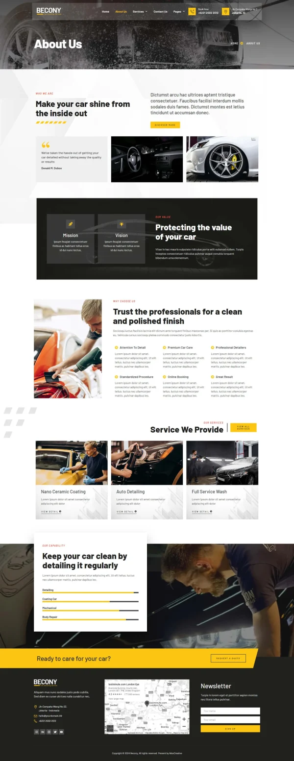 Becony - Car Detailing Services & Car Repair Elementor Template Kit - Image 11