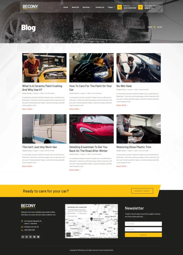 Becony - Car Detailing Services & Car Repair Elementor Template Kit - Image 9
