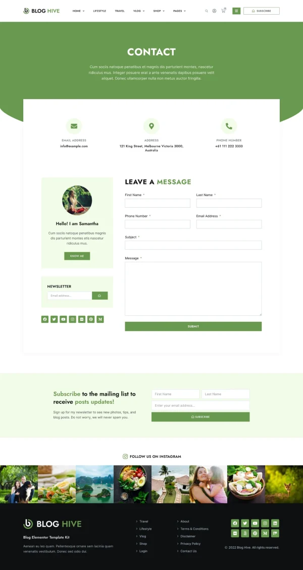 Blog Hive - Personal Blog Elementor Template Kit - Image 8
