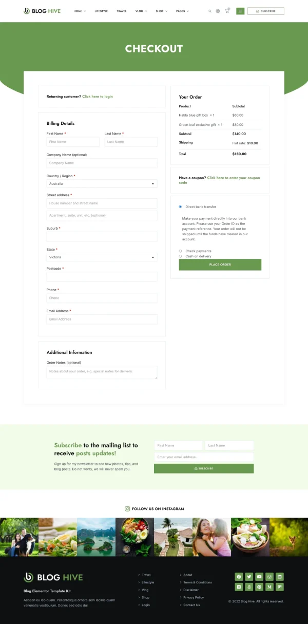 Blog Hive - Personal Blog Elementor Template Kit - Image 2