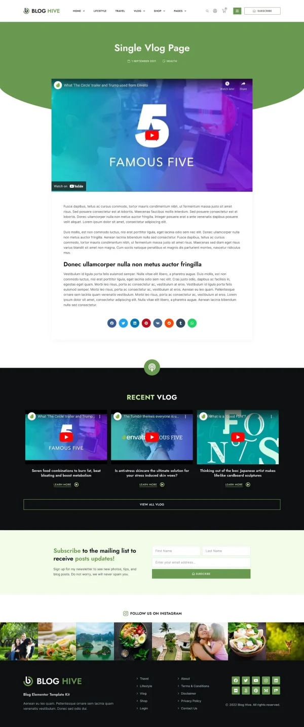 Blog Hive - Personal Blog Elementor Template Kit - Image 22