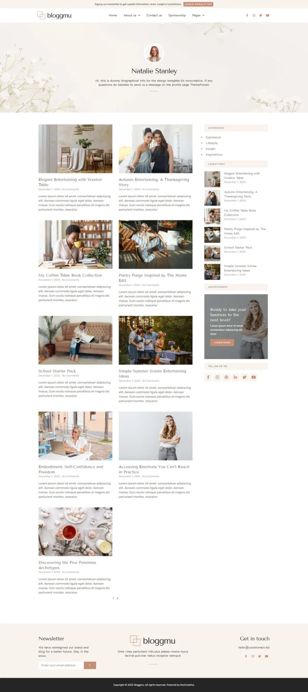 Bloggmu - Feminine Blog Elementor Template Kit - Image 12