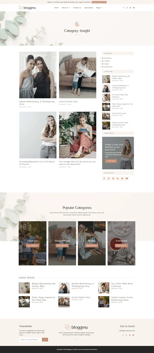 Bloggmu - Feminine Blog Elementor Template Kit - Image 15