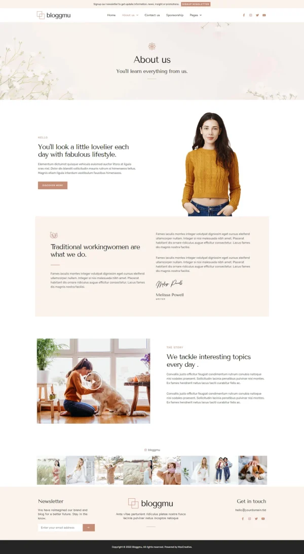Bloggmu - Feminine Blog Elementor Template Kit - Image 2