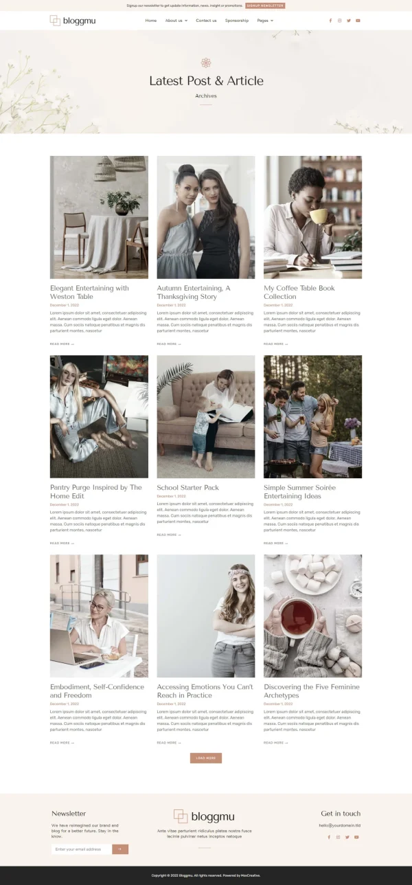 Bloggmu - Feminine Blog Elementor Template Kit - Image 9