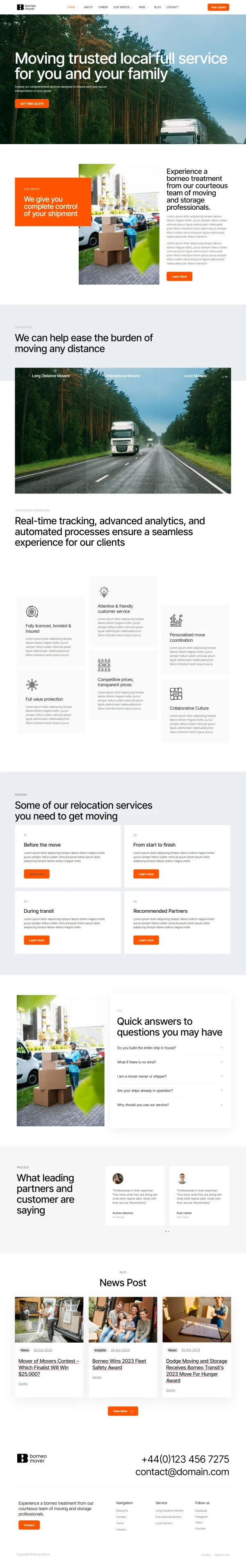 Borneo - Movers & Packers Elementor Pro Template Kit - Image 5