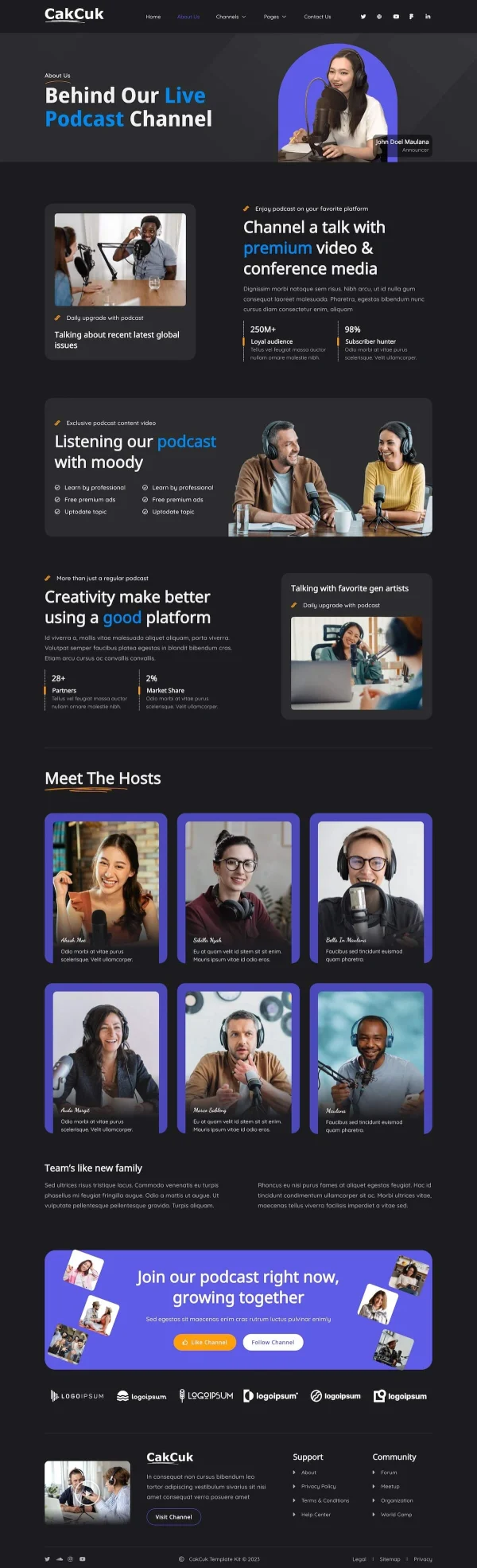 CakCuk - Podcast Channel Elementor Template Kit - Image 13