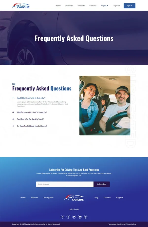 CarQue - Car Rental & Auto Services Elementor Template Kit - Image 7