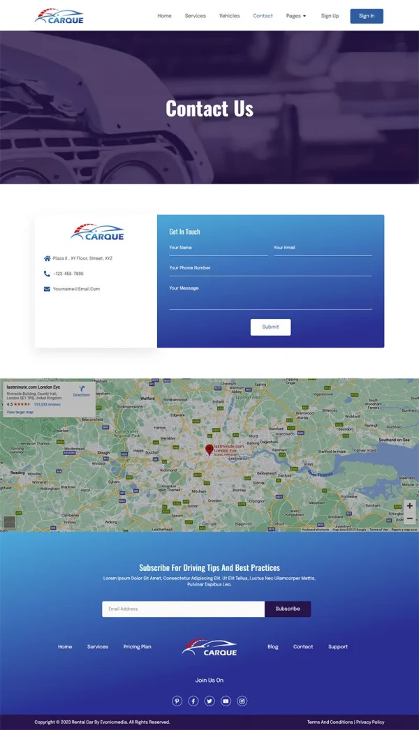 CarQue - Car Rental & Auto Services Elementor Template Kit - Image 6