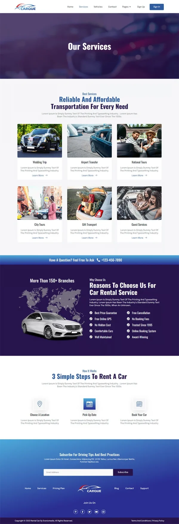 CarQue - Car Rental & Auto Services Elementor Template Kit - Image 13
