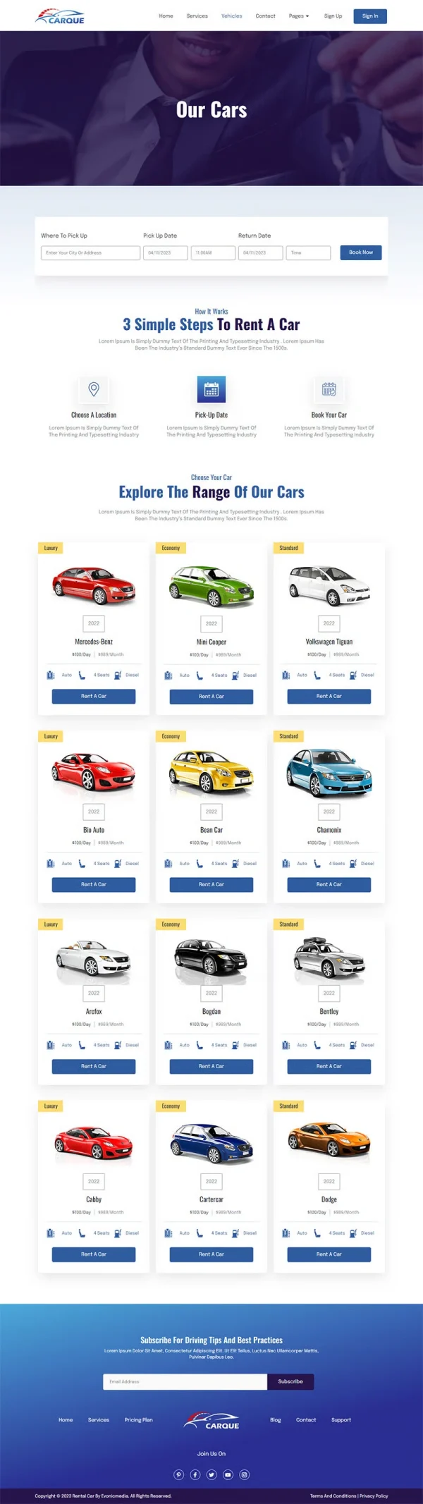 CarQue - Car Rental & Auto Services Elementor Template Kit - Image 12