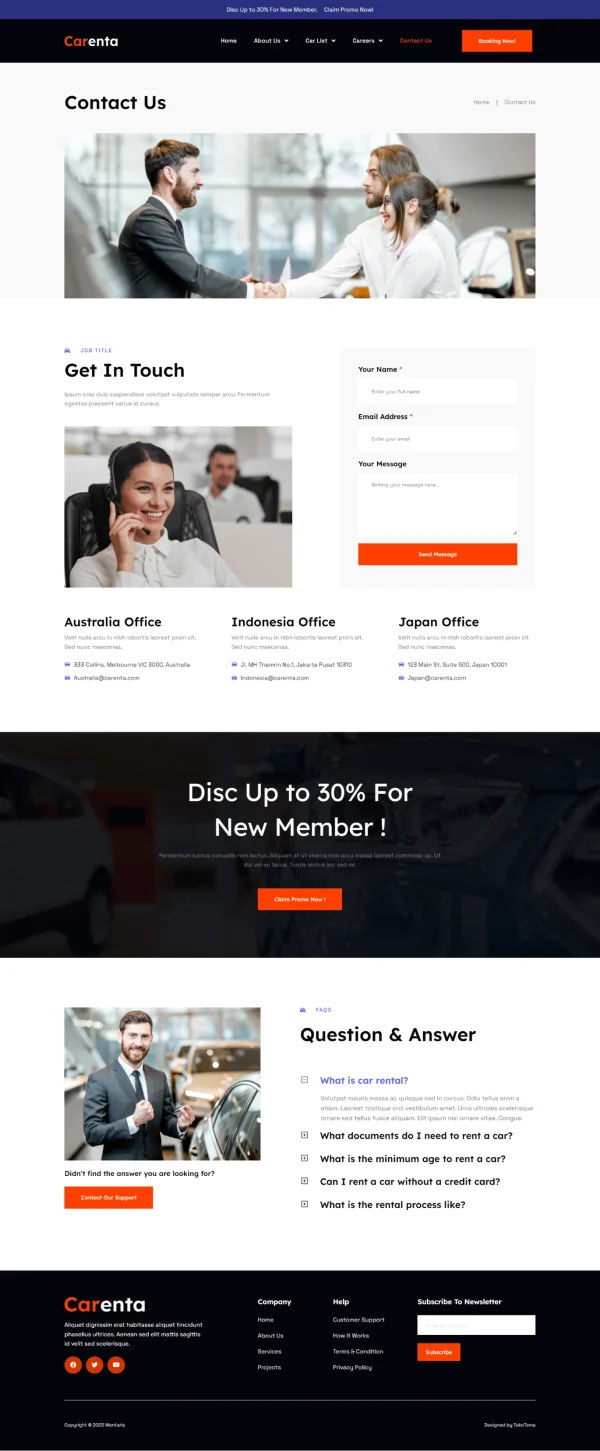 Carenta - Car Rental Business Elementor Template Kits - Image 3
