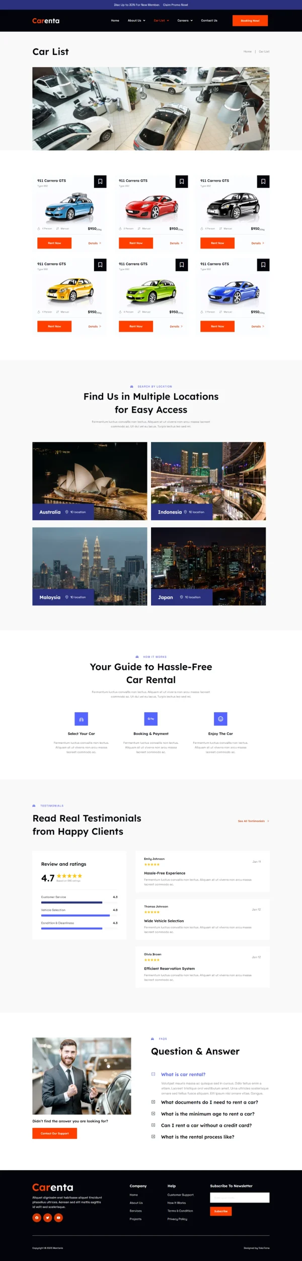 Carenta - Car Rental Business Elementor Template Kits - Image 5