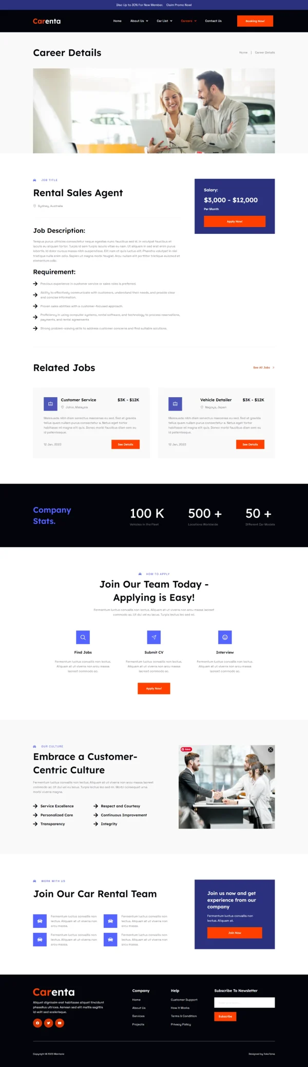 Carenta - Car Rental Business Elementor Template Kits - Image 6