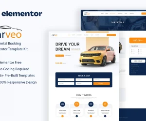 Carveo - Car Rental Elementor Template Kit