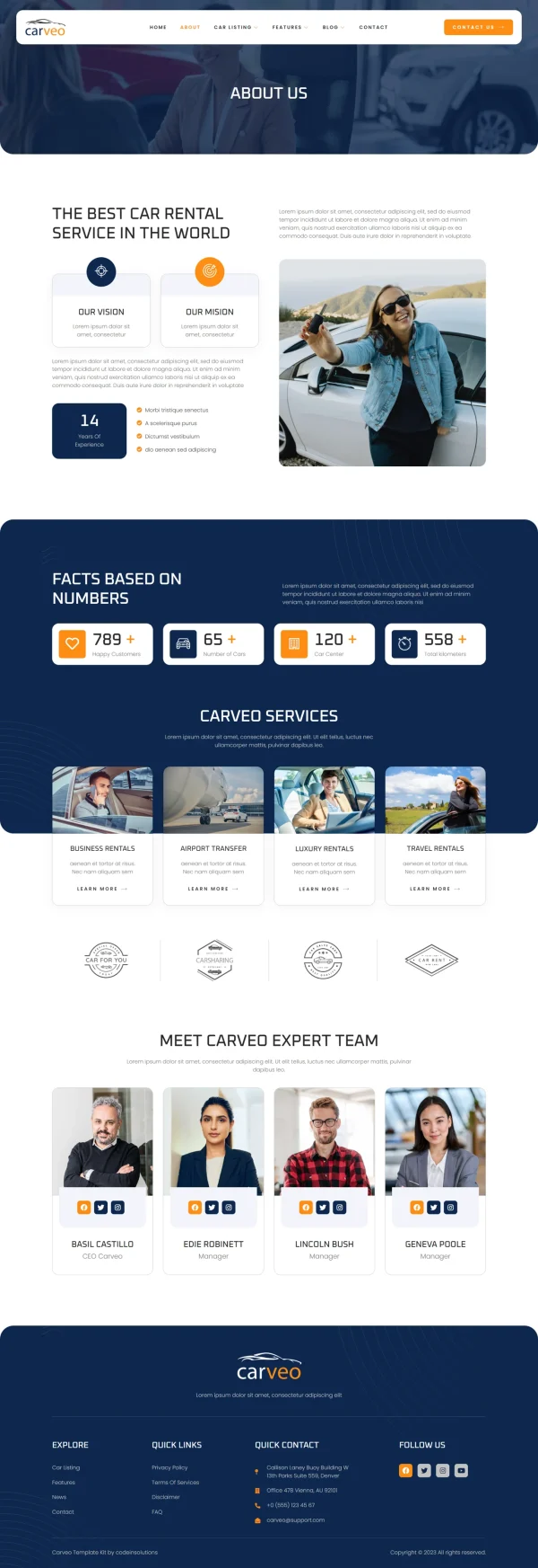 Carveo - Car Rental Elementor Template Kit - Image 14