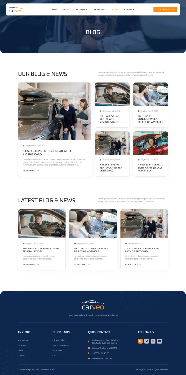 Carveo - Car Rental Elementor Template Kit - Image 12