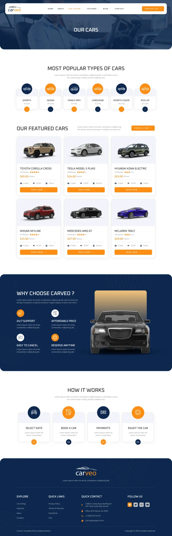 Carveo - Car Rental Elementor Template Kit - Image 9