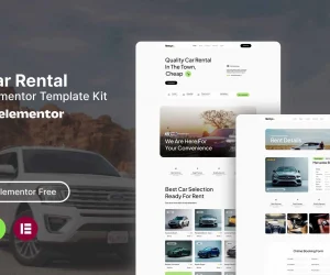 Rentcys - Car Rental Elementor Template Kit