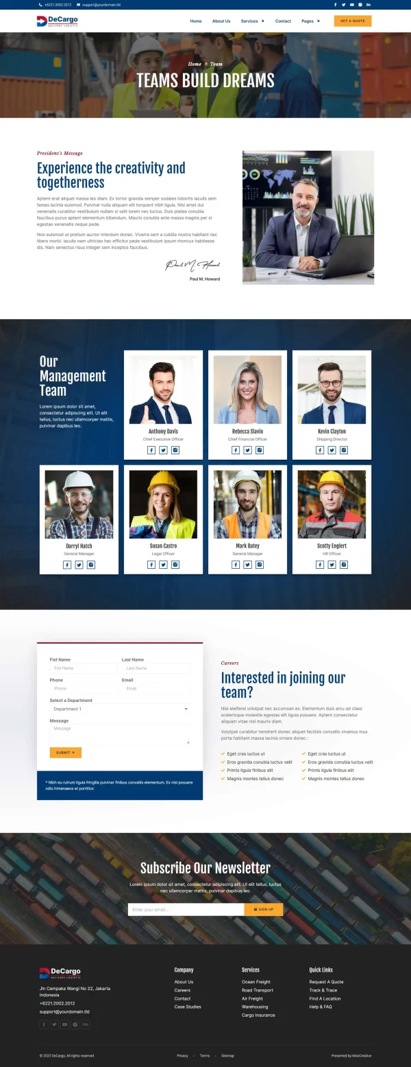 DeCargo - Logistics & Transportation Services Elementor Template Kit - Image 10