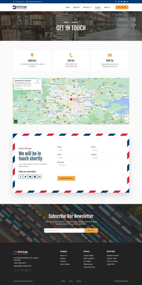 DeCargo - Logistics & Transportation Services Elementor Template Kit - Image 7