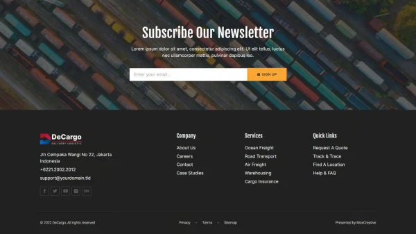 DeCargo - Logistics & Transportation Services Elementor Template Kit - Image 8