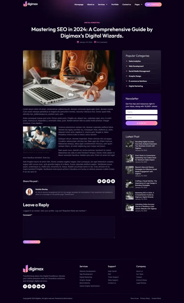 Digimax - Digital Marketing Agency Elementor Pro Template Kit - Image 7