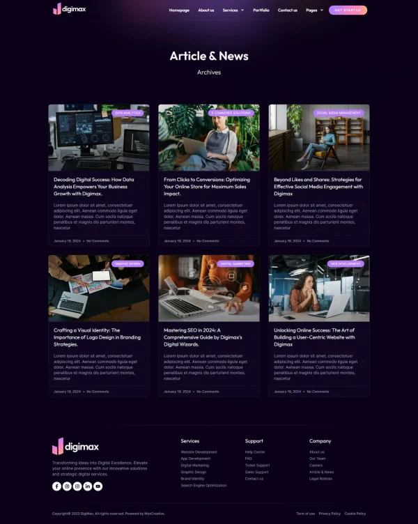 Digimax - Digital Marketing Agency Elementor Pro Template Kit - Image 12