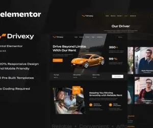 Drivexy - Car Rental Elementor Template Kit