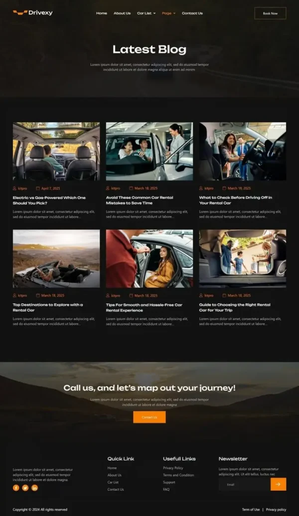 Drivexy - Car Rental Elementor Template Kit - Image 8