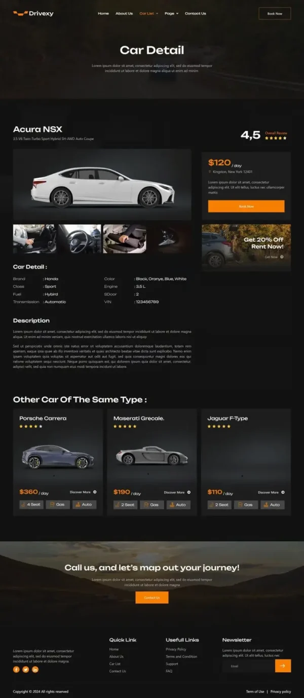 Drivexy - Car Rental Elementor Template Kit - Image 4