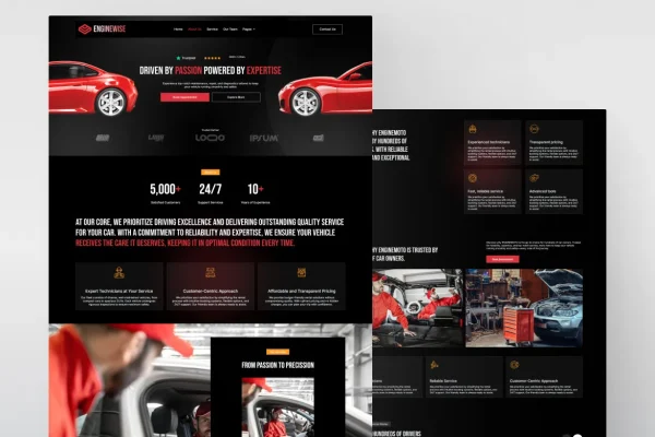 EngineWise - Automotive Service Elementor Template Kit - Image 6