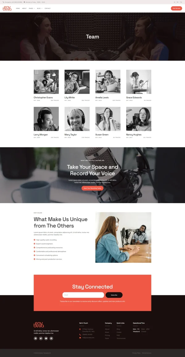 Envbwa - Podcast Recording Studio Elementor Pro Template Kit - Image 6