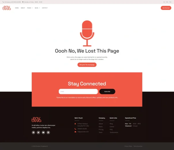 Envbwa - Podcast Recording Studio Elementor Pro Template Kit - Image 8