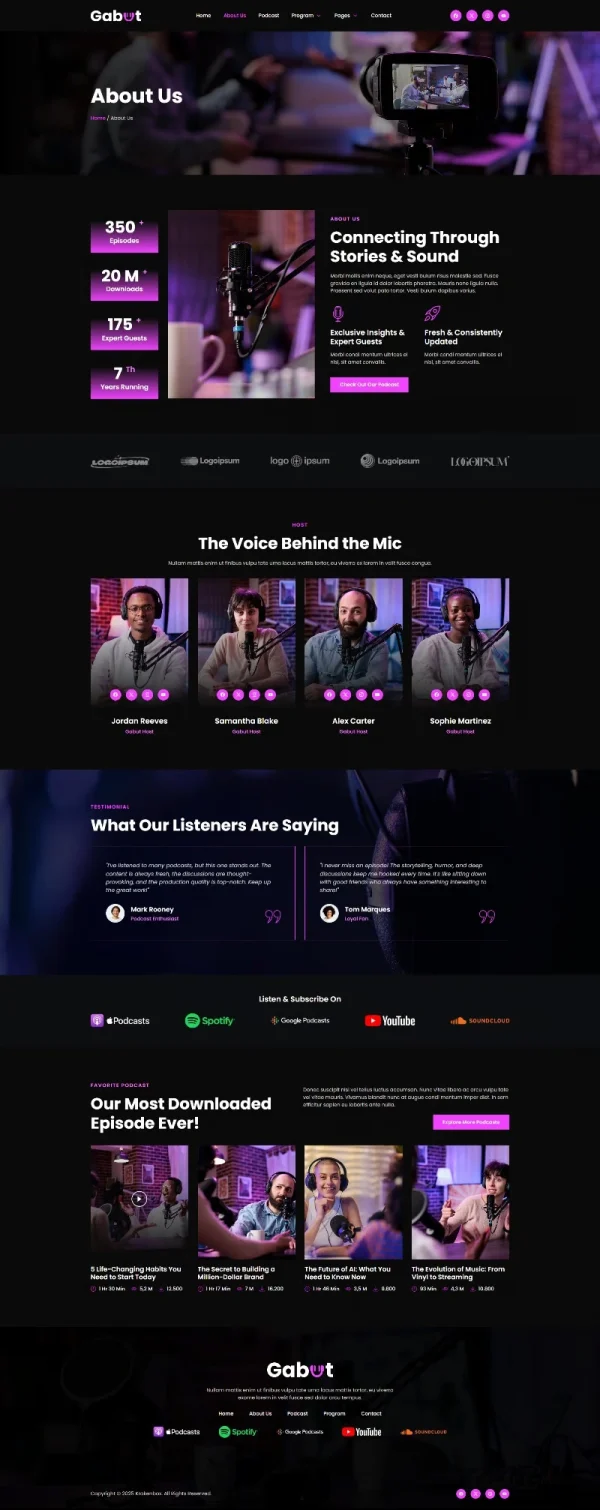 Gabut - Podcaster Elementor Template Kit - Image 3