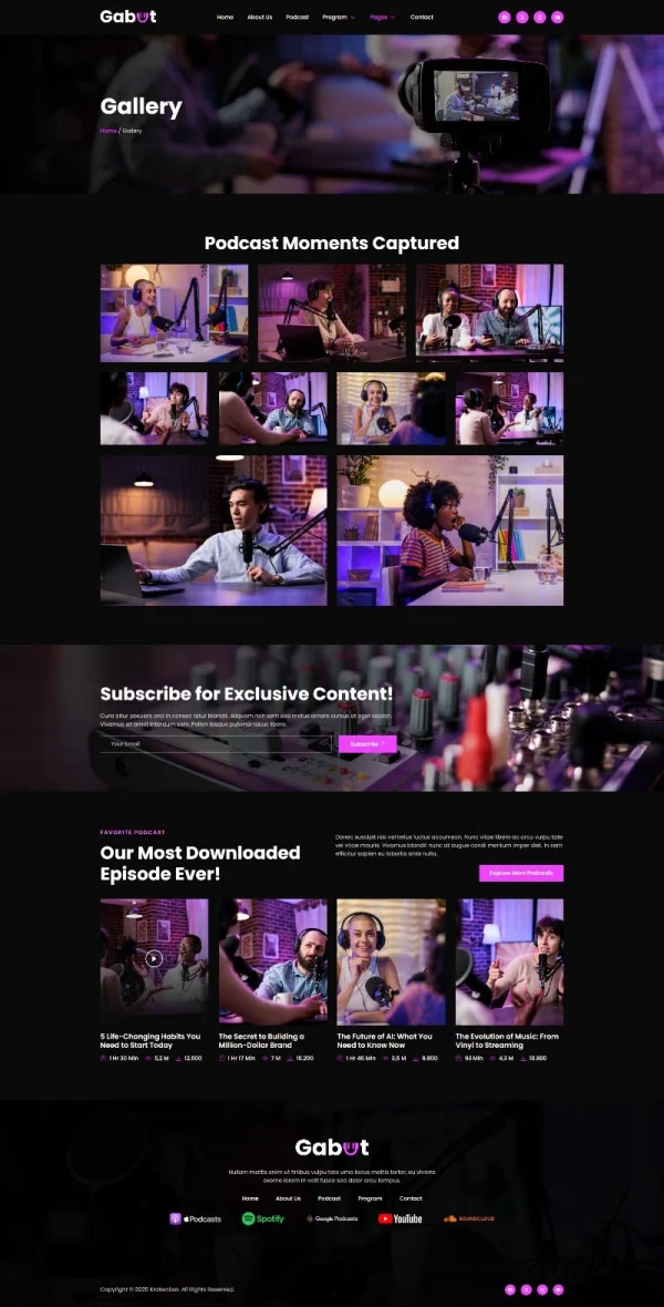 Gabut - Podcaster Elementor Template Kit - Image 4