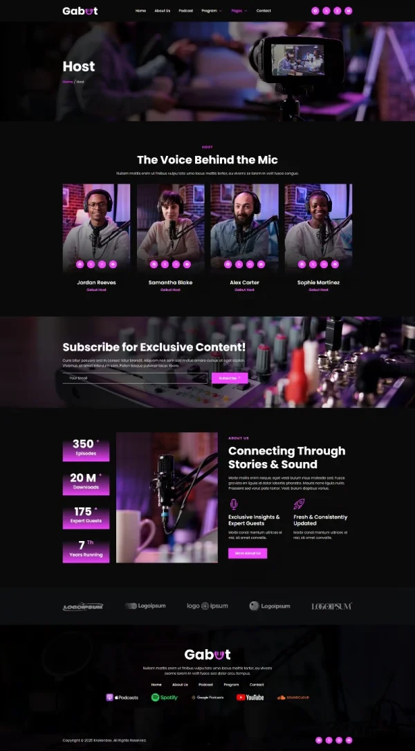 Gabut - Podcaster Elementor Template Kit - Image 6