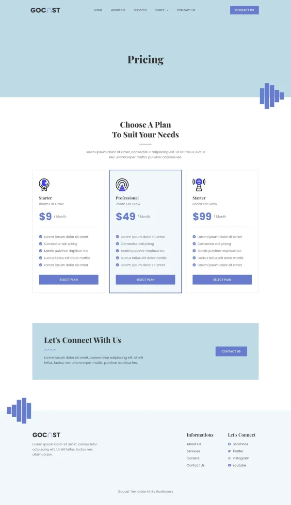 Gocast - Podcast & Digital Agency Template Kit - Image 3