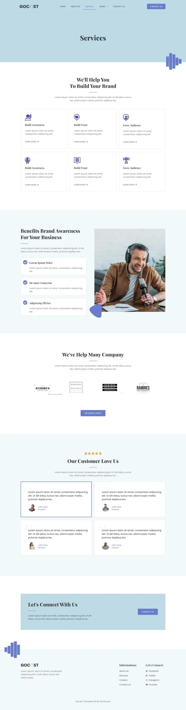 Gocast - Podcast & Digital Agency Template Kit - Image 5