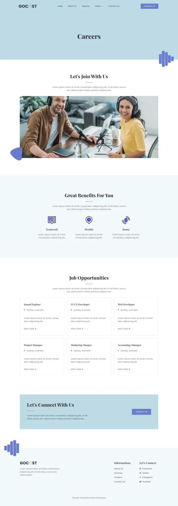 Gocast - Podcast & Digital Agency Template Kit - Image 6