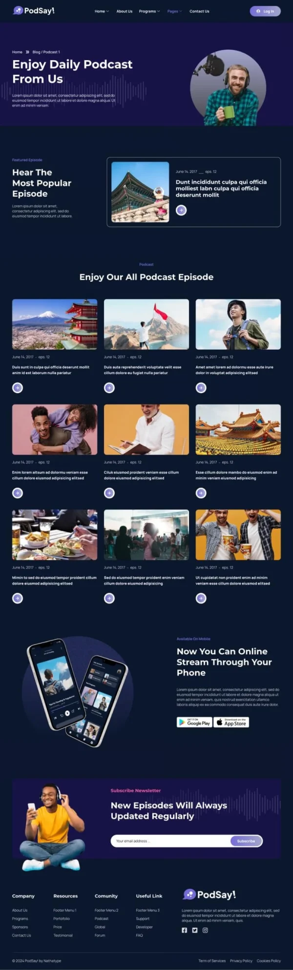 PodSay - Radio & Podcast Station Elementor Template Kit - Image 3