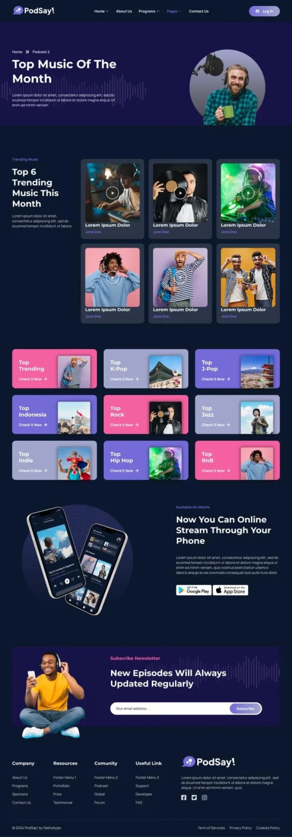 PodSay - Radio & Podcast Station Elementor Template Kit - Image 2