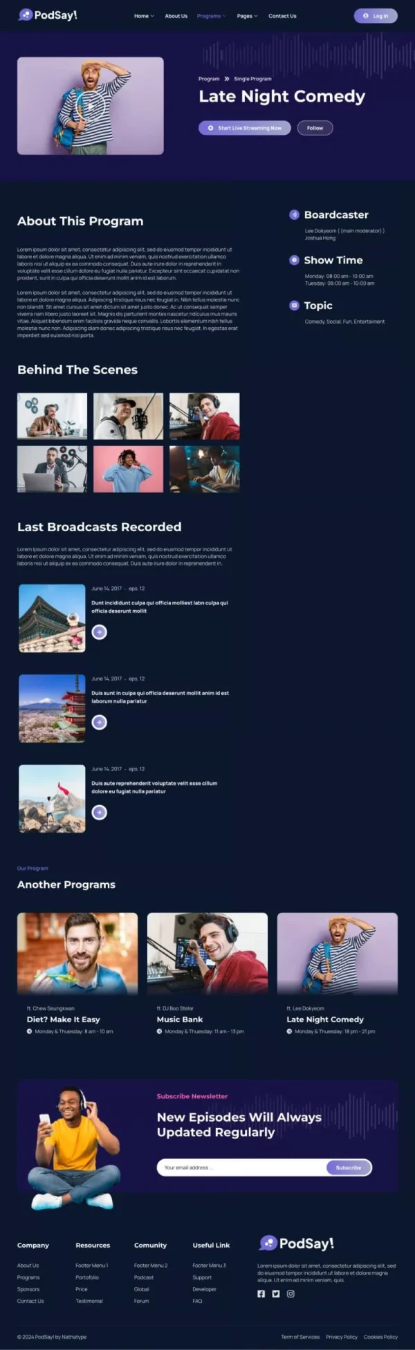 PodSay - Radio & Podcast Station Elementor Template Kit - Image 12