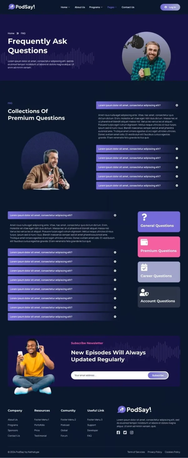 PodSay - Radio & Podcast Station Elementor Template Kit - Image 9