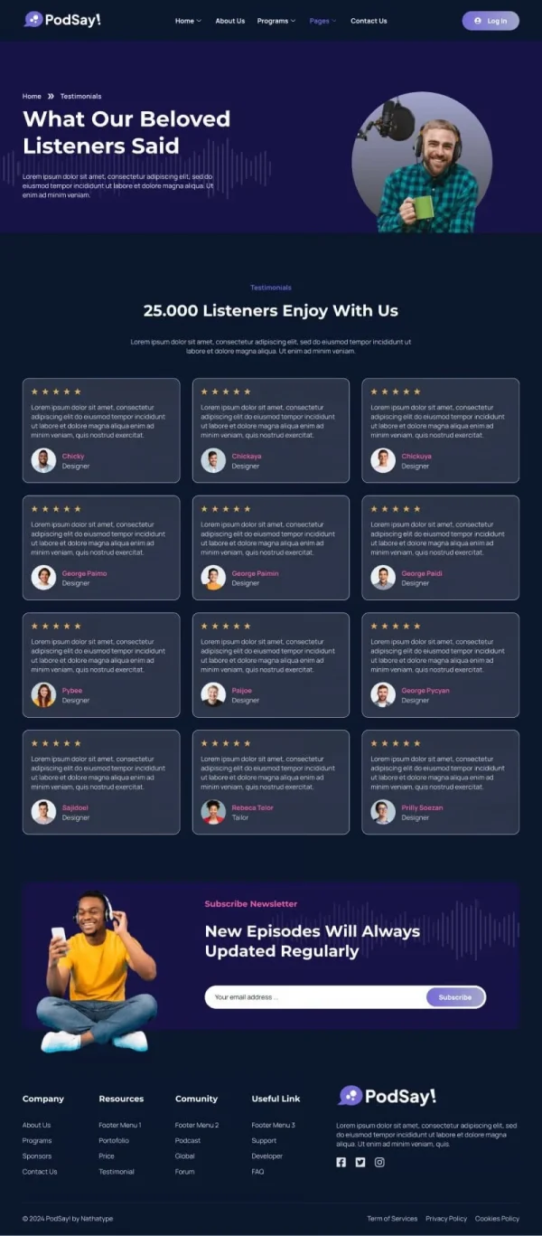 PodSay - Radio & Podcast Station Elementor Template Kit - Image 8