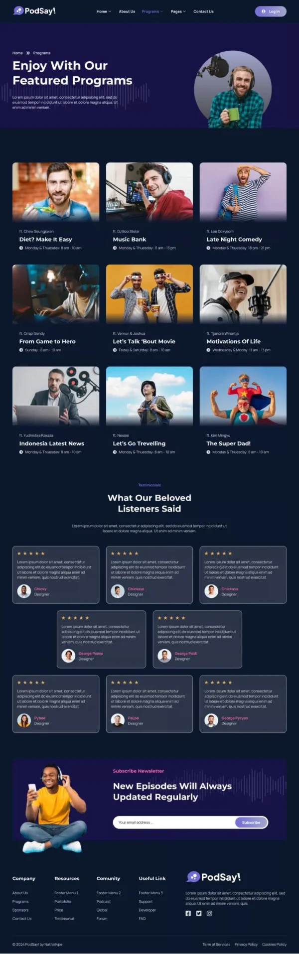 PodSay - Radio & Podcast Station Elementor Template Kit - Image 7