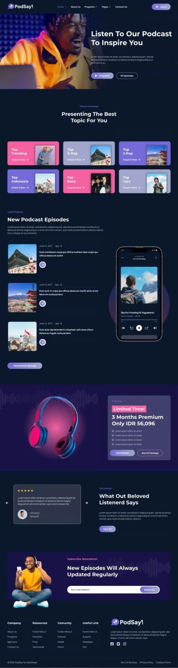 PodSay - Radio & Podcast Station Elementor Template Kit - Image 6