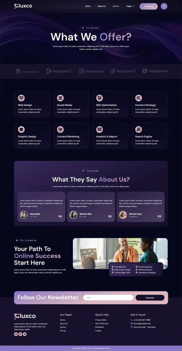 Fluxco - Digital Marketing Agency Elementor Template Kit - Image 13